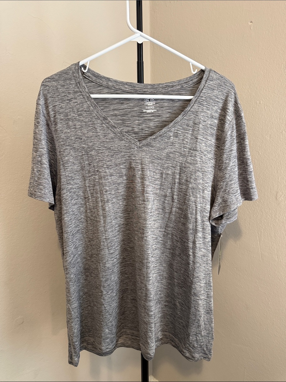 Athletic Works Gray Heathered Active Tee